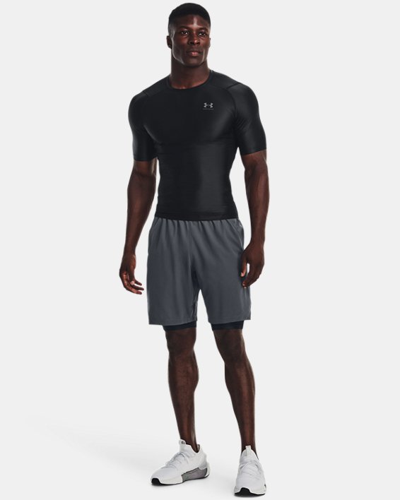 Men's UA Iso-Chill Compression Short Sleeve, Black, pdpMainDesktop image number 2
